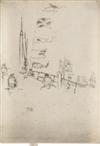 JAMES A. M. WHISTLER Group of 6 etchings from the Jubilee or Naval Review Set.